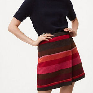 LOFT petite wrap mini skirt